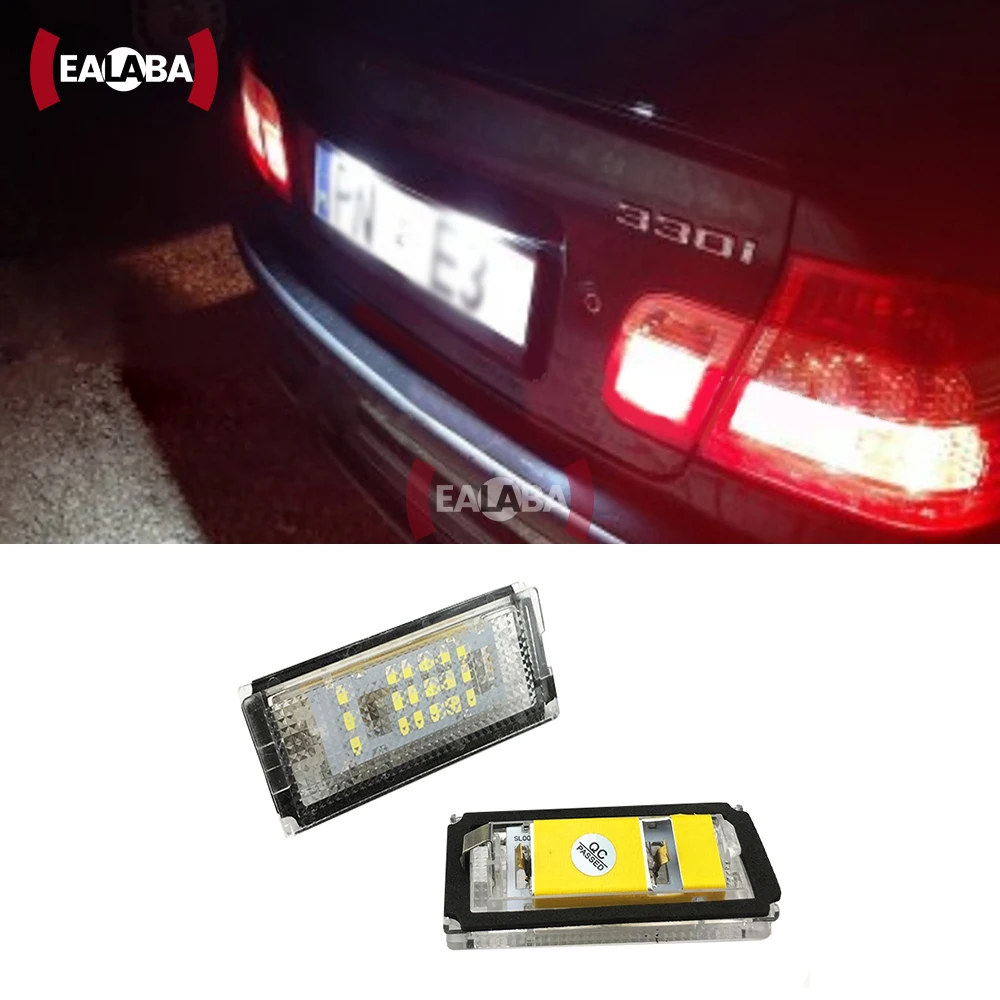 2pcs License Plate Light Led Canbus No Error Number Lamp For BMW E46 3 Series 323i 325i 328i 330i 335i 325xi 328xi 1998-2007