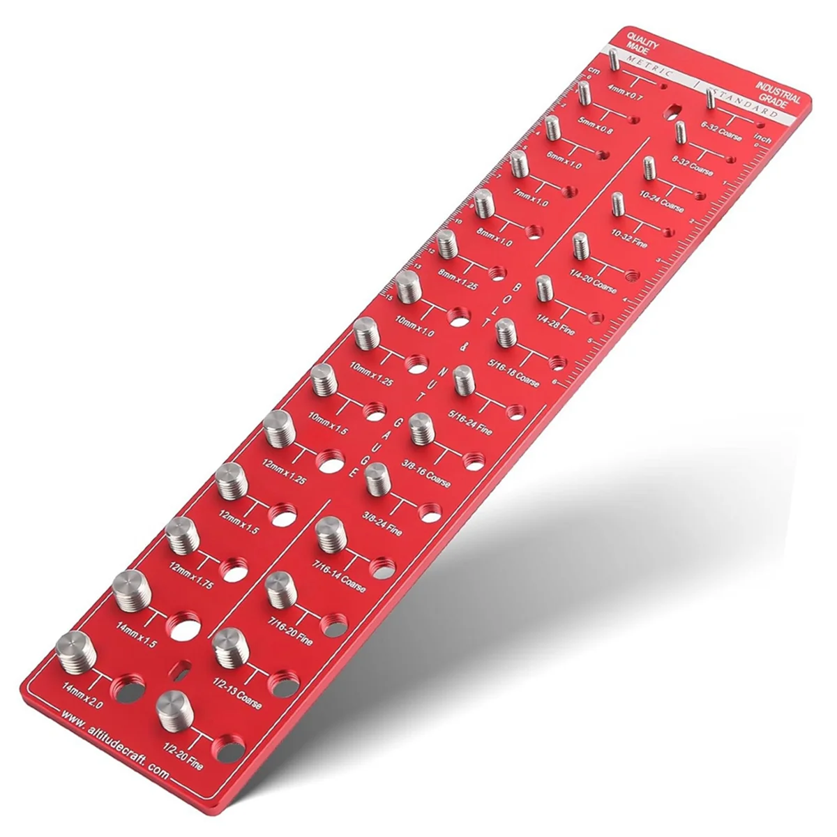 

A22I , Nut and Bolt , Bolt Size and Thread Gauge, Bolt and Nut Identifier Gauge, Bolt Gauge