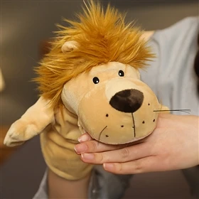 Hand Finger Puppets Cartoon Sheep Monkey Crocodile Dairy Cow Lion Plush Toy Party Supply Family Gathering Favorite Toy