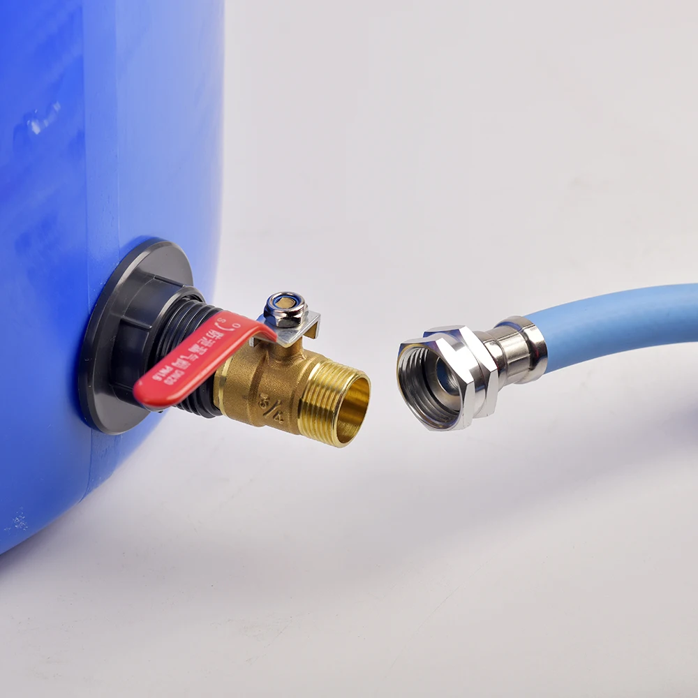 PVC Bulkhead Fitting Adapters with Brass Valve To 1/2\