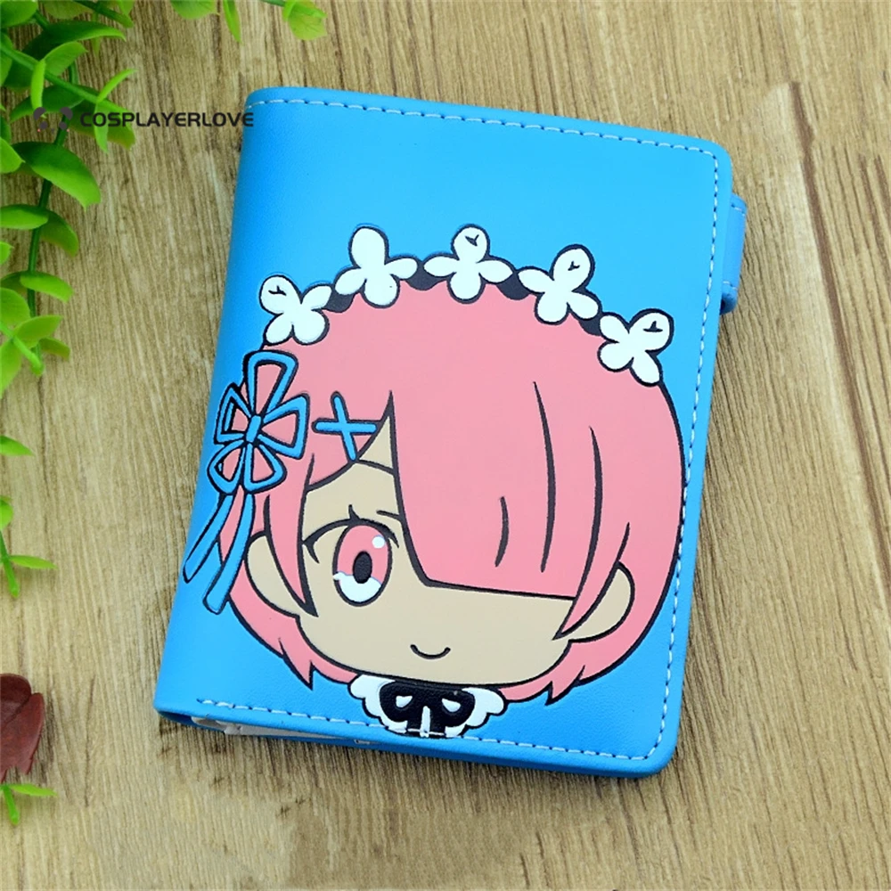 Anime Re:Life in a different world from zero Ram Rem Fashion Wallet PU Purse  Money Ba paper Carton  Birthday Gift