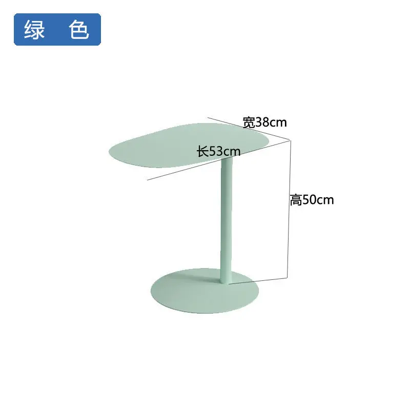 Mesa de café minimalista moderna nórdica do ferro, mesa pequena luxuosa, mesa lateral do sofá, mobília home, dentro, noite, luxo, Tafel