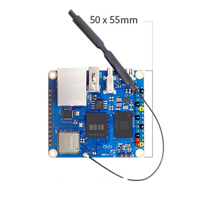 

For Orange Pi Zero3 Development Board 4GB Package RAM H618 Wifi5+BT 5.0 Gigabit LAN For Android 12 Debian12 With US Plug Durable