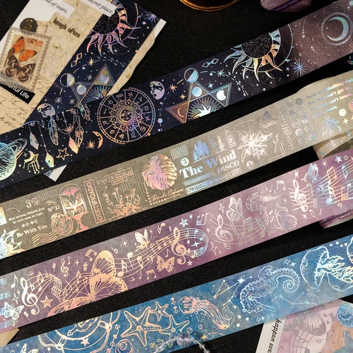 빈티지 만화 창의력 접착 콜라주 장식 스티커, 스크랩북 재료 마스킹 테이프 저널 용품, 40mm * 2m 