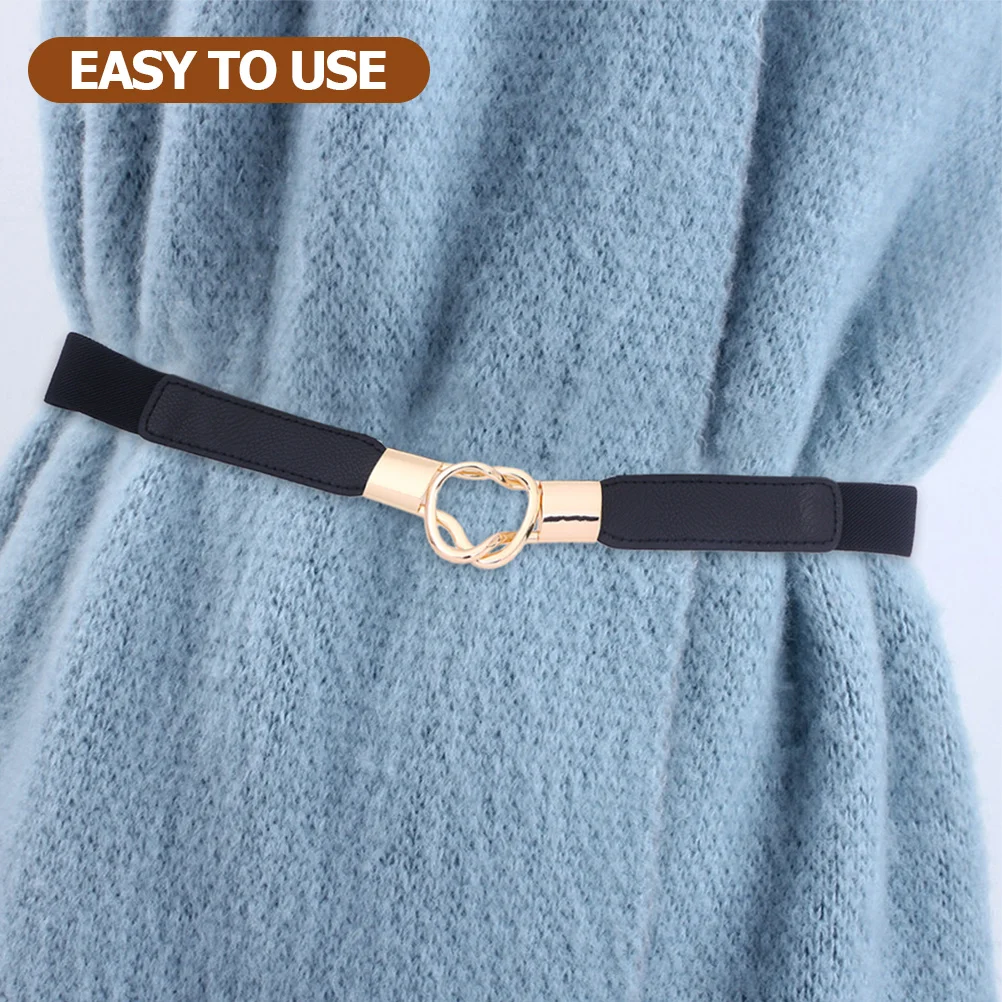 

2Pcs Elastic Waist Belt for Women Slim Stretch Waistband Dress Belt Adjustable Fit for Casual Wedding Fashion Waistband Fashion