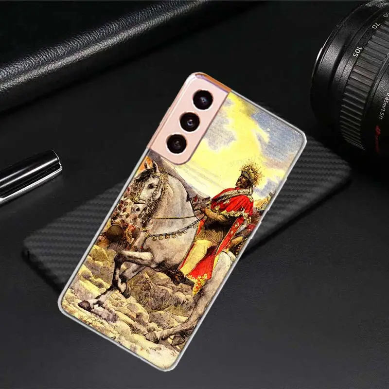 Emperor Menelik Ii Of Ethiopia Adwa Phone Case For Samsung S21 S23 FE S20 Plus Galaxy S24 S22 Ultra Capa S10 S10E S9 S8 S7 Edge