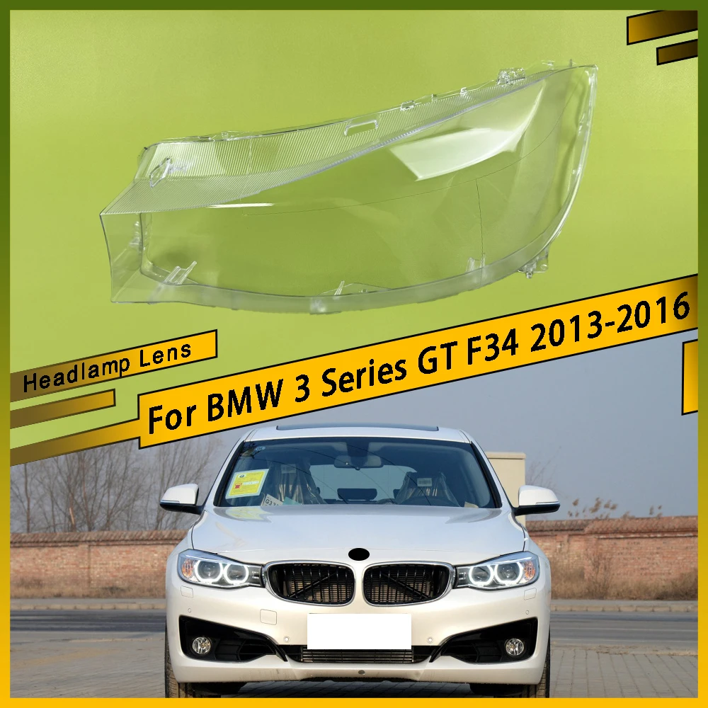 

Car Lens Glass Light Lamp Headlamp Shell Auto Transparent Lampshade Headlight Cover For BMW 3 Series GT F34 2013 2014 2015 2016