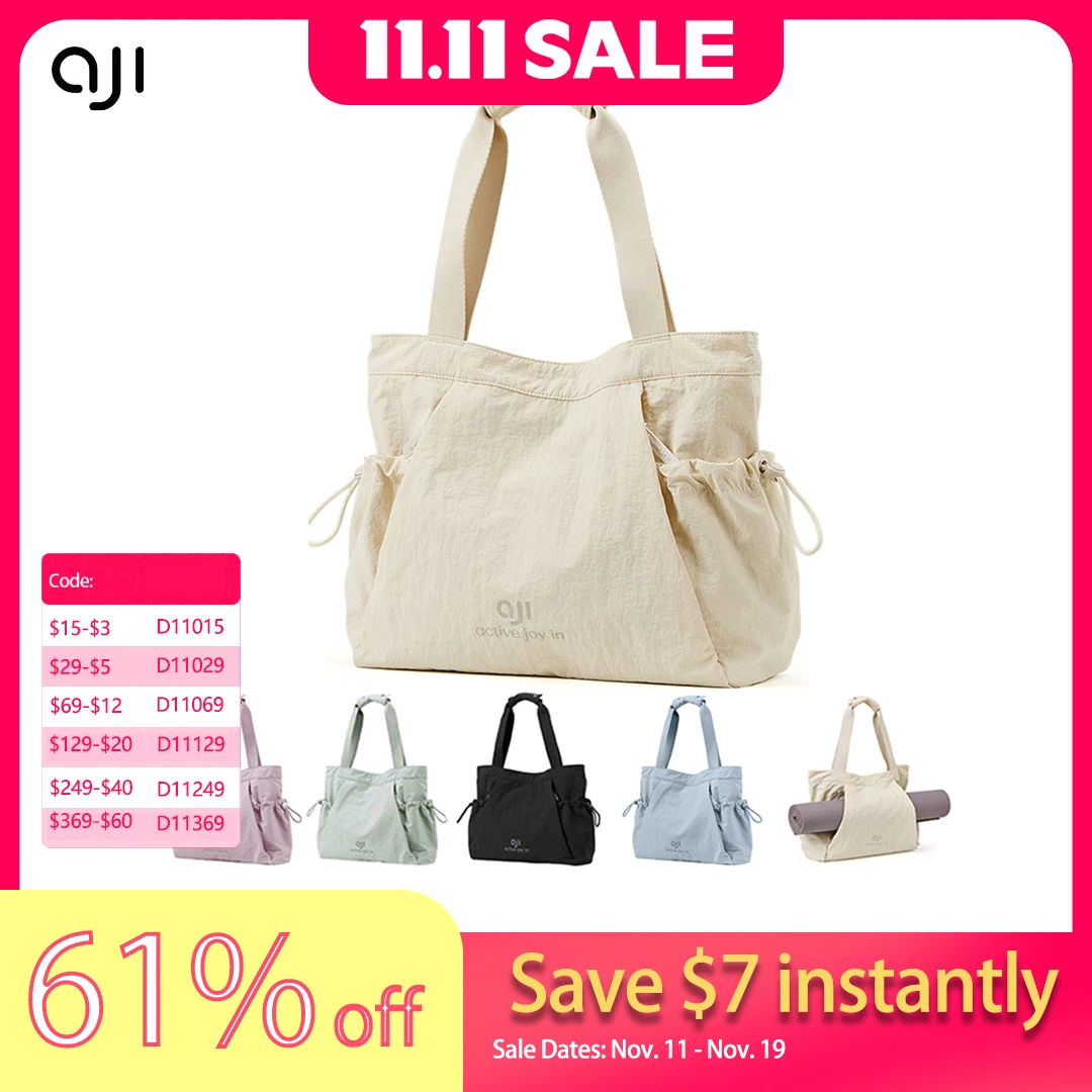 

AJI Shoulder Bag For Women'S Tote Bag Commuter Lightweight Travel Sports Portable Shoulder Bag Yoga Mat Christmas Gift