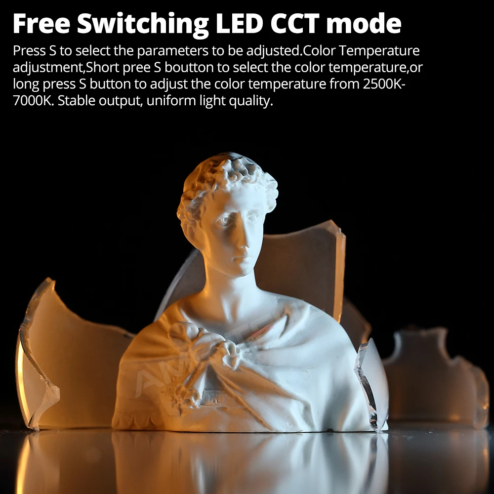 Ambitful RGB أضواء الفيديو كاميرا LED صغيرة ضوء 1800mAh قابلة للشحن LED لوحة مصباح صور فيديو الإضاءة ل يوتيوب تيك توك