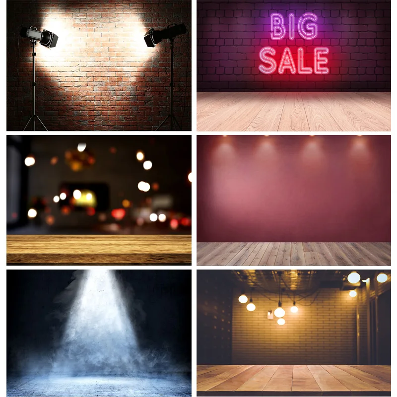 

Vinyl Spotlight Brick Wall Photography Background Children Baby Portrait Photo Background Studio Props 21816 DGQ-04