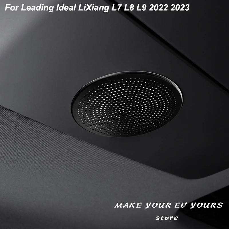 

For Leading Ideal LiXiang L7 L8 L9 2022 2023 Car TV Horn Protective Cover Stainless Steel Sticker Interior Accessories