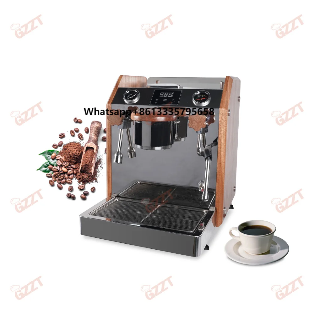 

110v 220v OEM 58MM Commercial Cafe Semi Automatic Espresso Coffee Machine With 2.8L Dual Boilers Double Water Inlet Mode