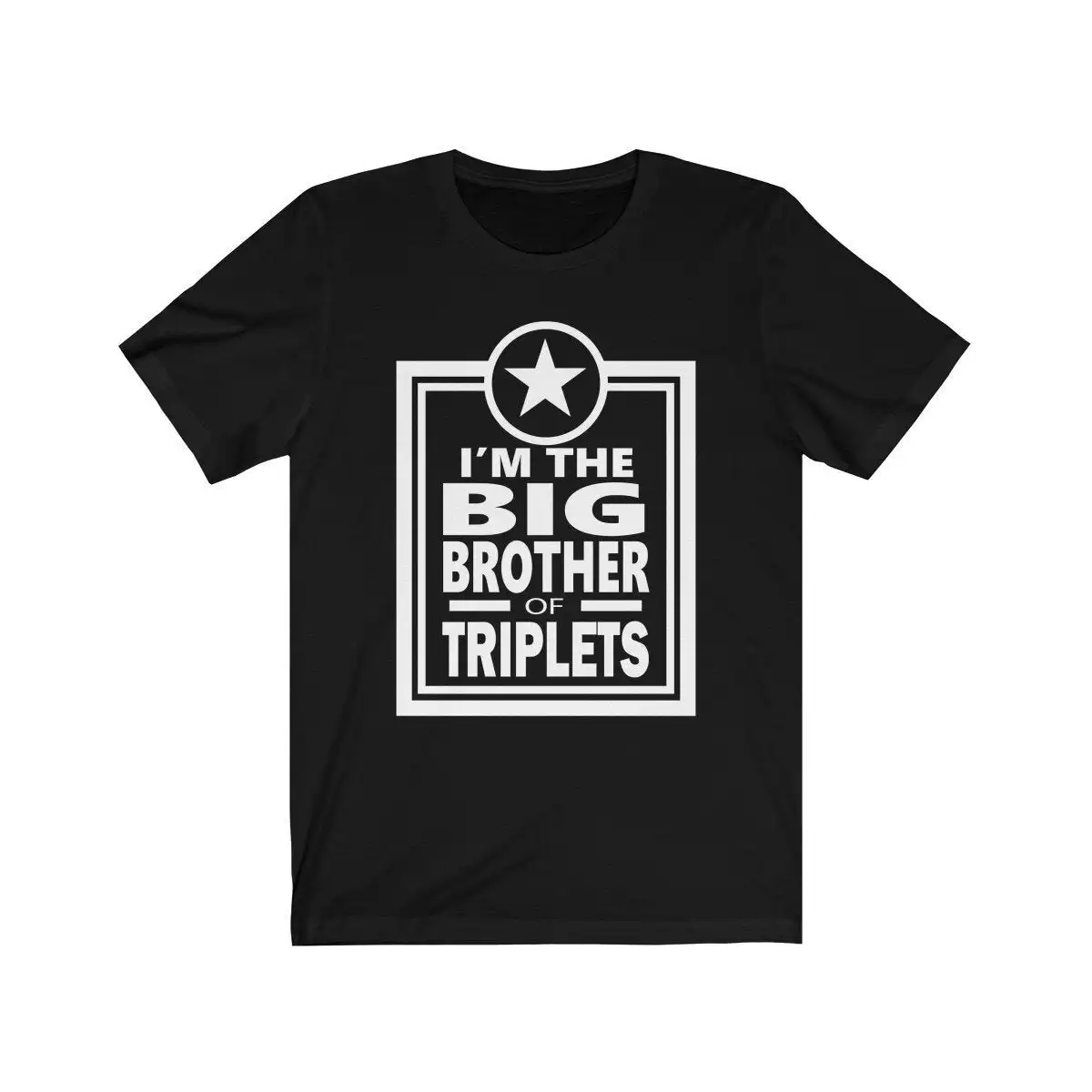 I'M The Big Brother Of Triplets T Shirt Announcement