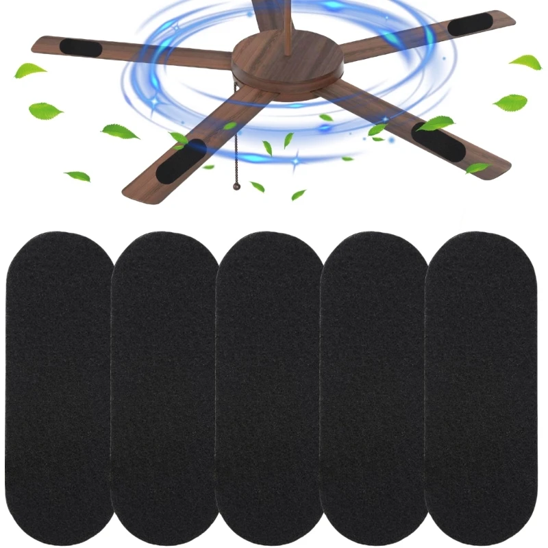 5PCS Ceiling Fan Air Filters With Carbon Filters for Fan Easy Sticked On Dust Absorbers