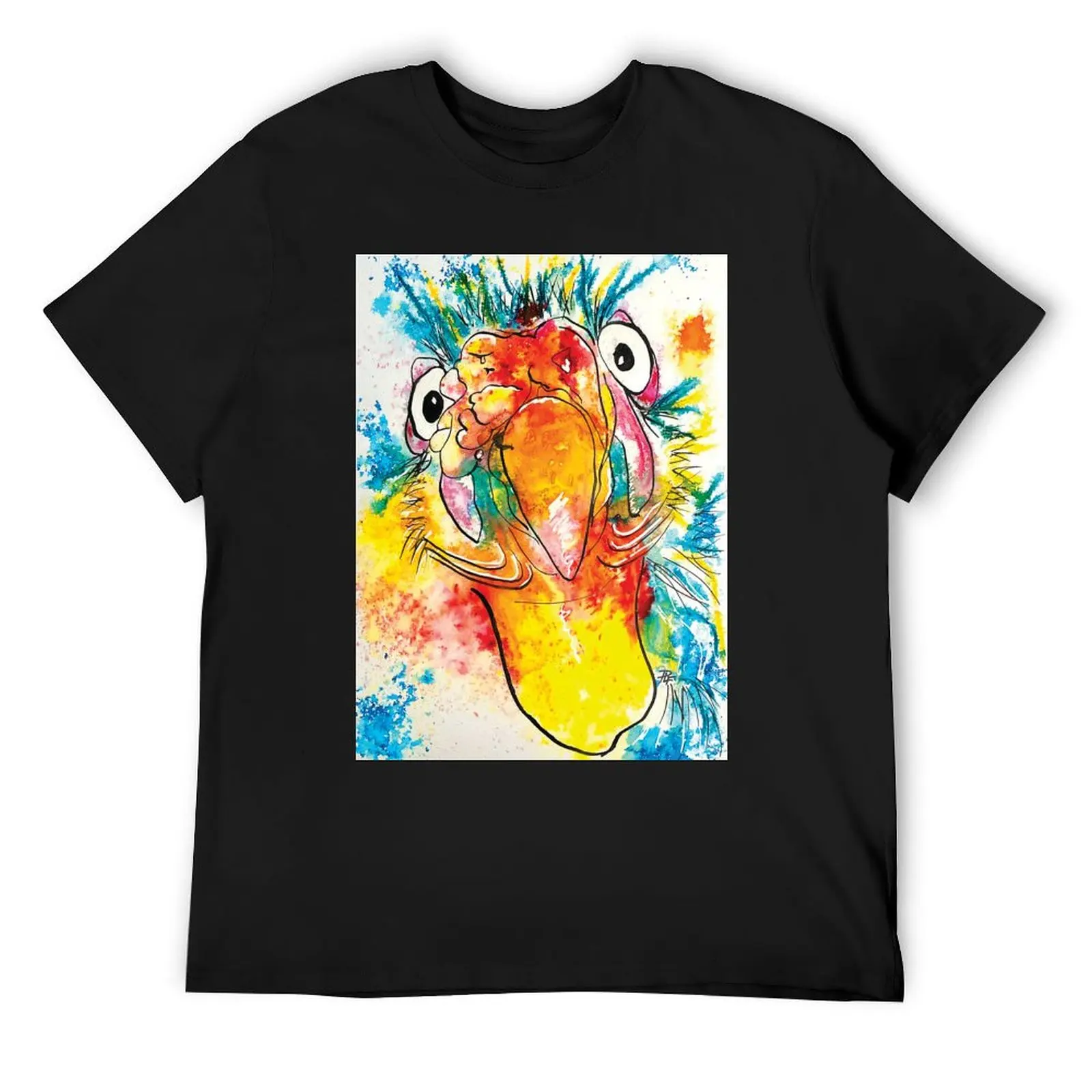 

Kooky Kreatures 'Tully: The Yellow Turkey' Caricature Print — Art by Paquita T-Shirt anime t shirts tee shirts for men