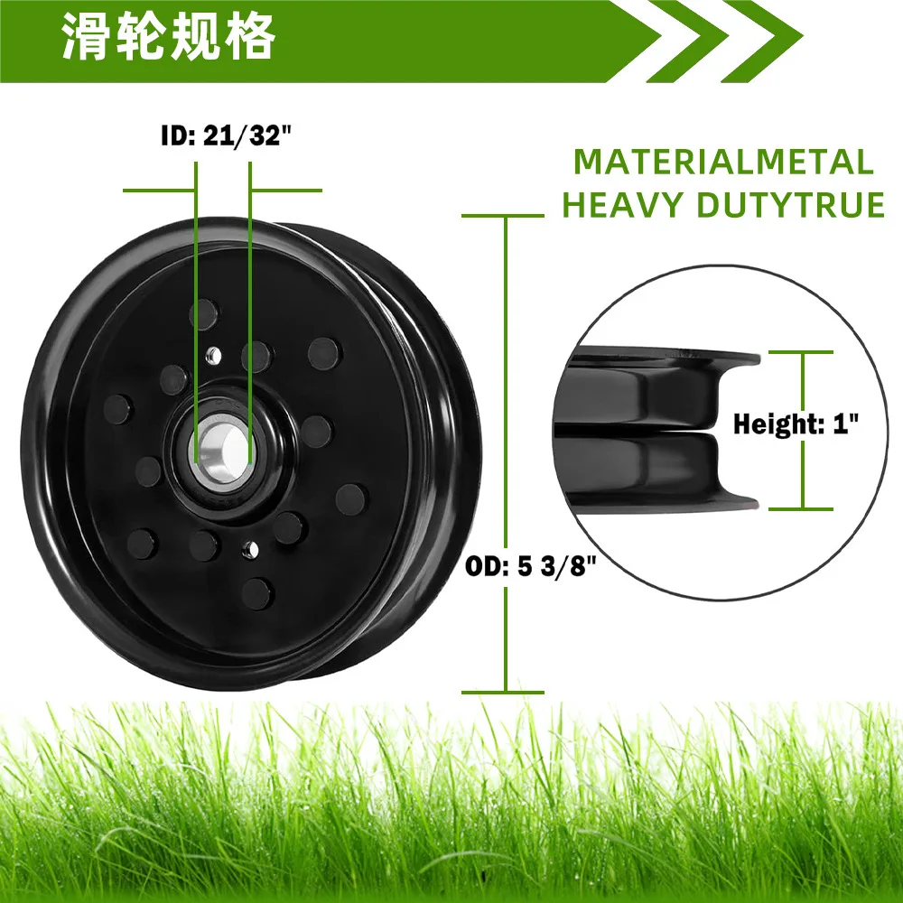 

532196106 Idler Pulley Kit with 532177968 Idler Pulley Replace for Husqvarna 532196106, 532197379, 532193197, 5321973-79