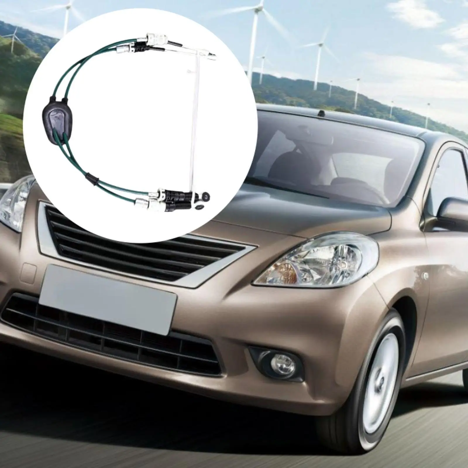 Premium Parking Brake Handbrake Cable Car Brake Wire Kit for Nissan Versa March 2007-2019 Smooth Shifting
