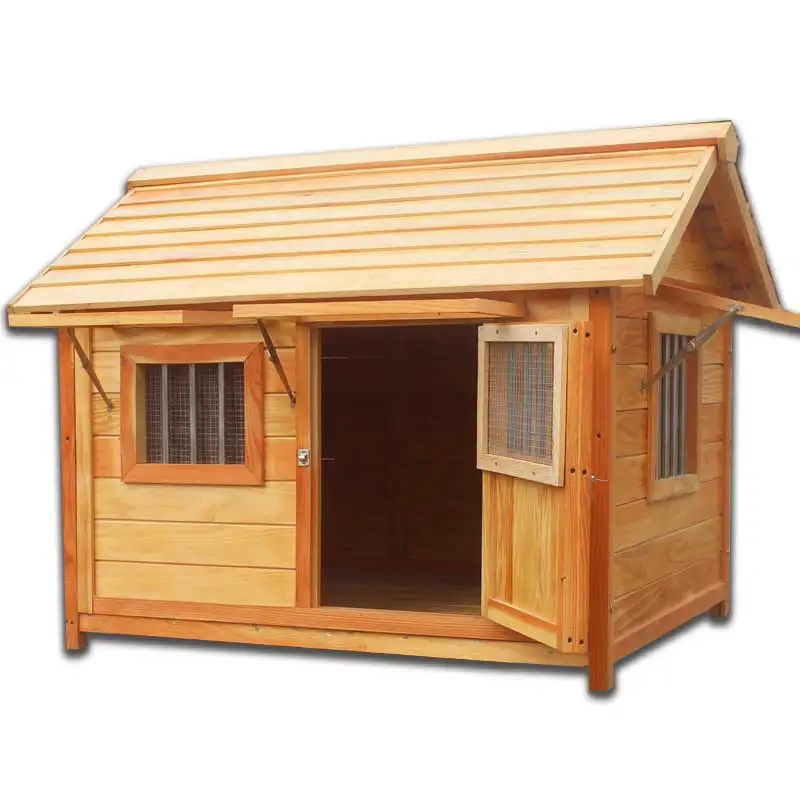 Outdoor solid wood waterproof and preservative doghouse doghouse large and medium-sized dog indoor pet products