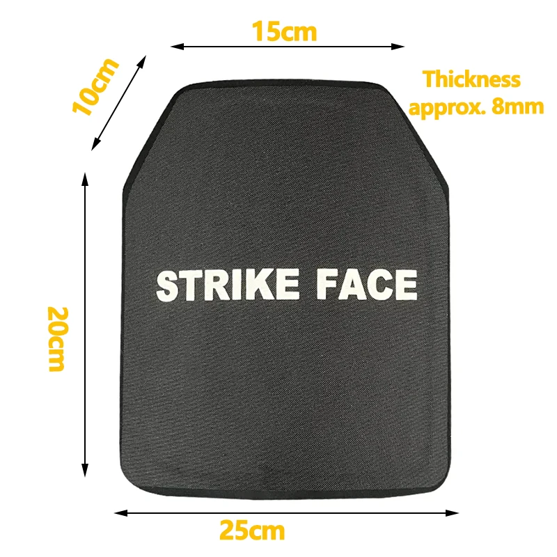 Tactical vest chest insertion plate NIJ IIIA Stand Alone UHMWPE plates for body armor Lightweight Anti Bullet Proof Shield Panel