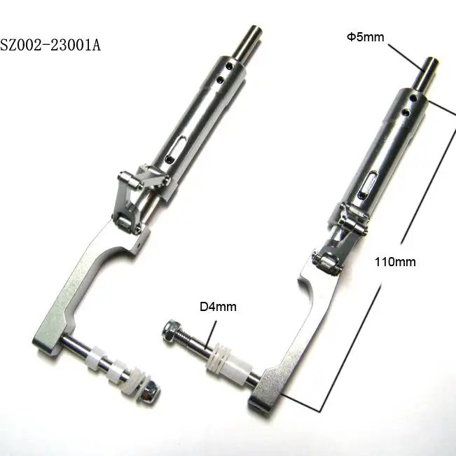 Amortisseur en métal 5x110mm pour train d'atterrissage d'avion RC, système d'amortissement des vibrations, jambe de force en alliage d'aluminium CNC