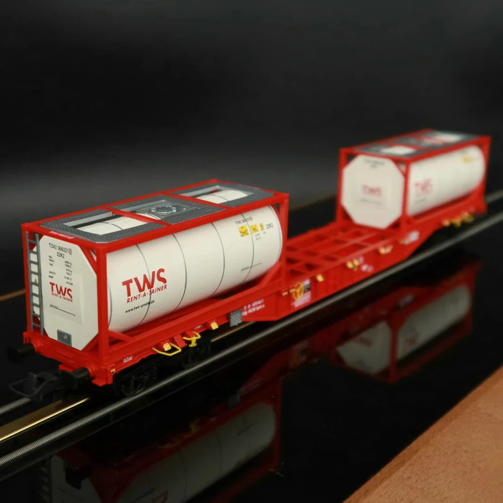 ROCO HO Тип 1/87 Модель поезда Sgnss Тип Контейнерный транспортный грузовик Железнодорожный грузовик 6600077 Красная краска Версия постоянного тока Игрушка для мальчика в подарок