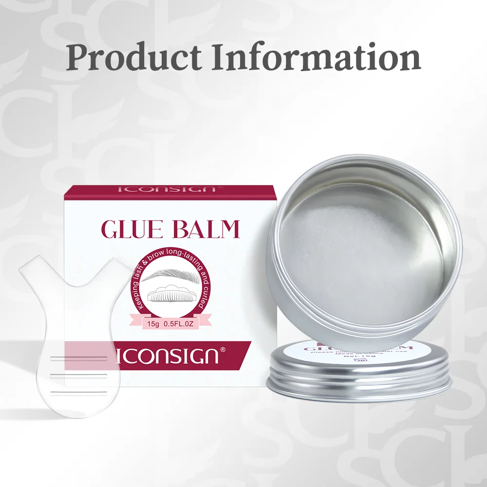 ICONSIGN Lash Lift กาวบาล์ม 15g Eyelash Lifting กาวเจลความหนืดที่แข็งแกร่ง Quick Drying Lash Lift กาว Brow เคลือบ