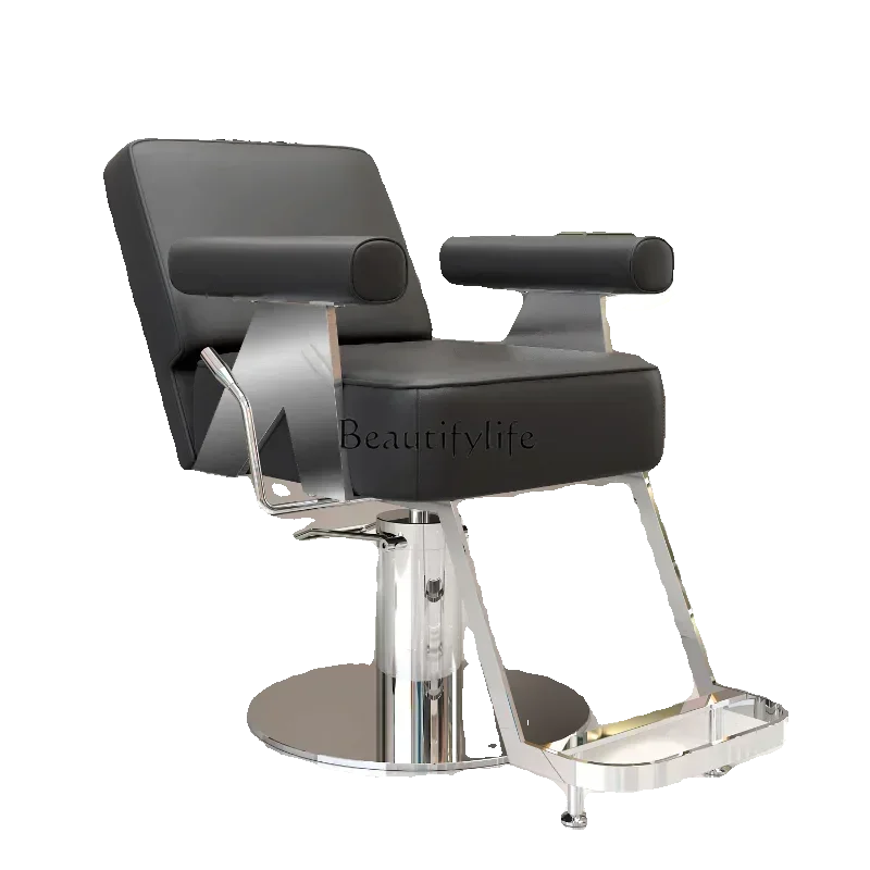 For Hair Salon Hair Cutting Chair Can Be Put down Fashionable Oil Head Dyeing and Perming Chair