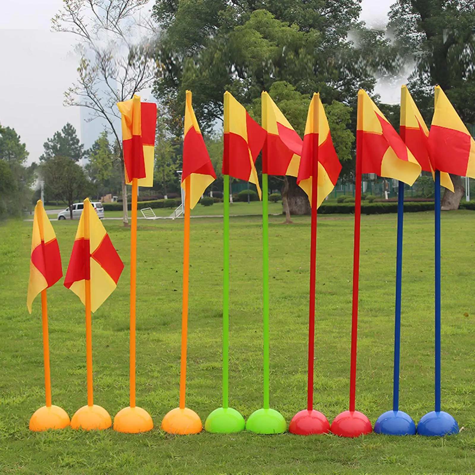 

Soccer Corner Flag Football Pole Bright Marker Portable Equipment for Practice Match and Competition
