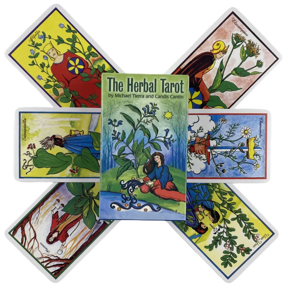 The Herbal Tarot Cards A 78 Deck Oracle English Visions Divination Edition Borad Playing Games