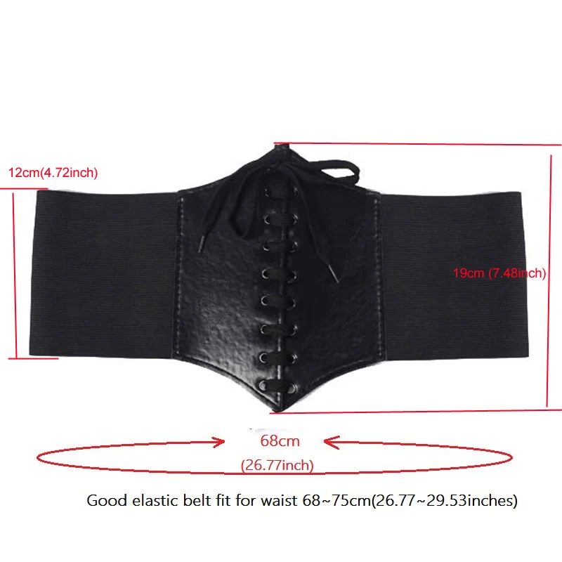 Corset Belt Bandage Super Wide Pu Leather Girdle Slimming Body Women Elastic High Waist Belts Cinto Sobretudo Feminin Ceinture