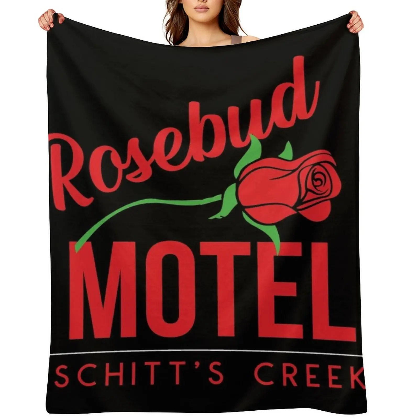 

Rosebud Motel Throw Blanket Custom decorative Camping Hairy Blankets