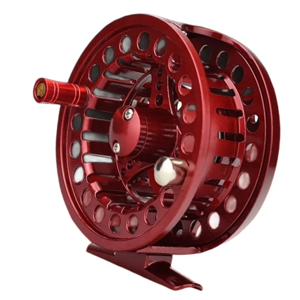 Left or Right Hand Fly Reel with Disassembly Design Metal Rocker and Anti-Slip Metal Seat for Reliable Handling