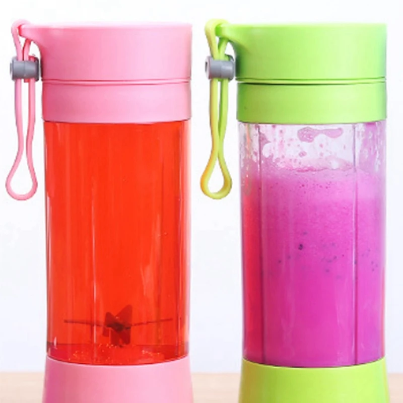 Portable 4 Blades Electric Juice Fruit Blender Cup Bottle Mixer Smoothie USB Rechargeable For Gym Travel