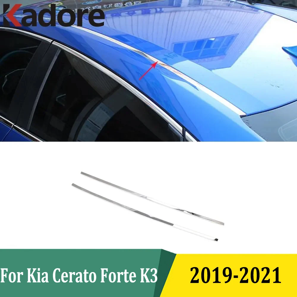 

Лента на крышу автомобиля для Kia Forte Cerato k3 Sedan 2019 2020 2021 декоративная молдинговая отделка наклейка внешние аксессуары Стайлинг