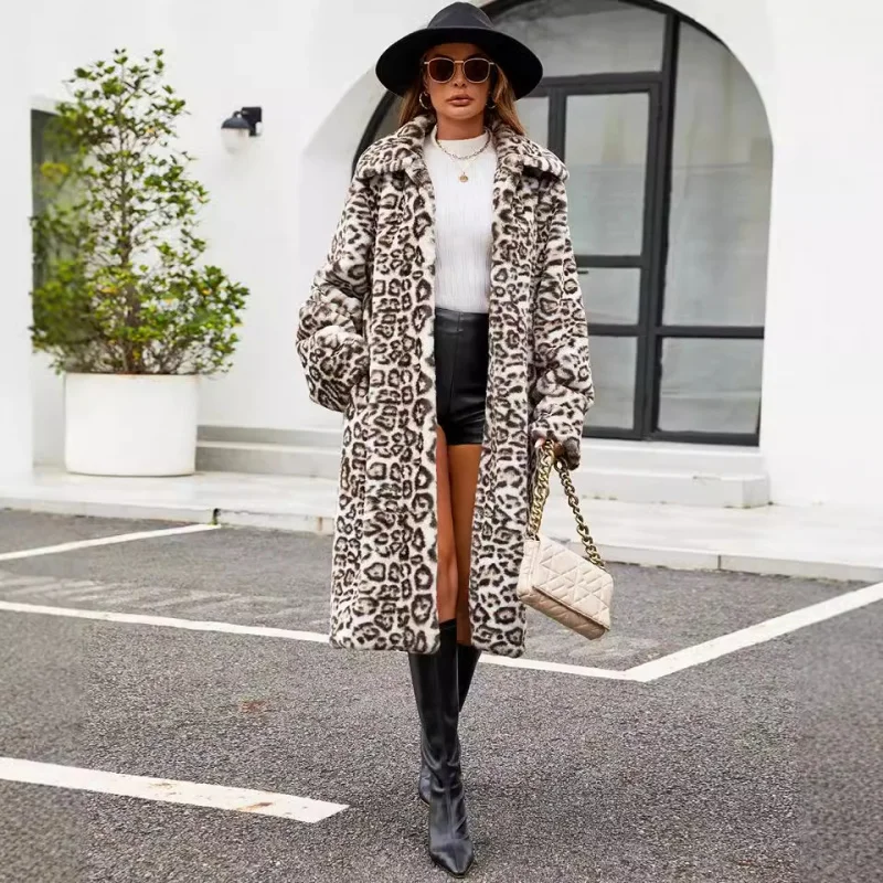 

2025Warm Women's Plush Cold-Proof European and American Coat