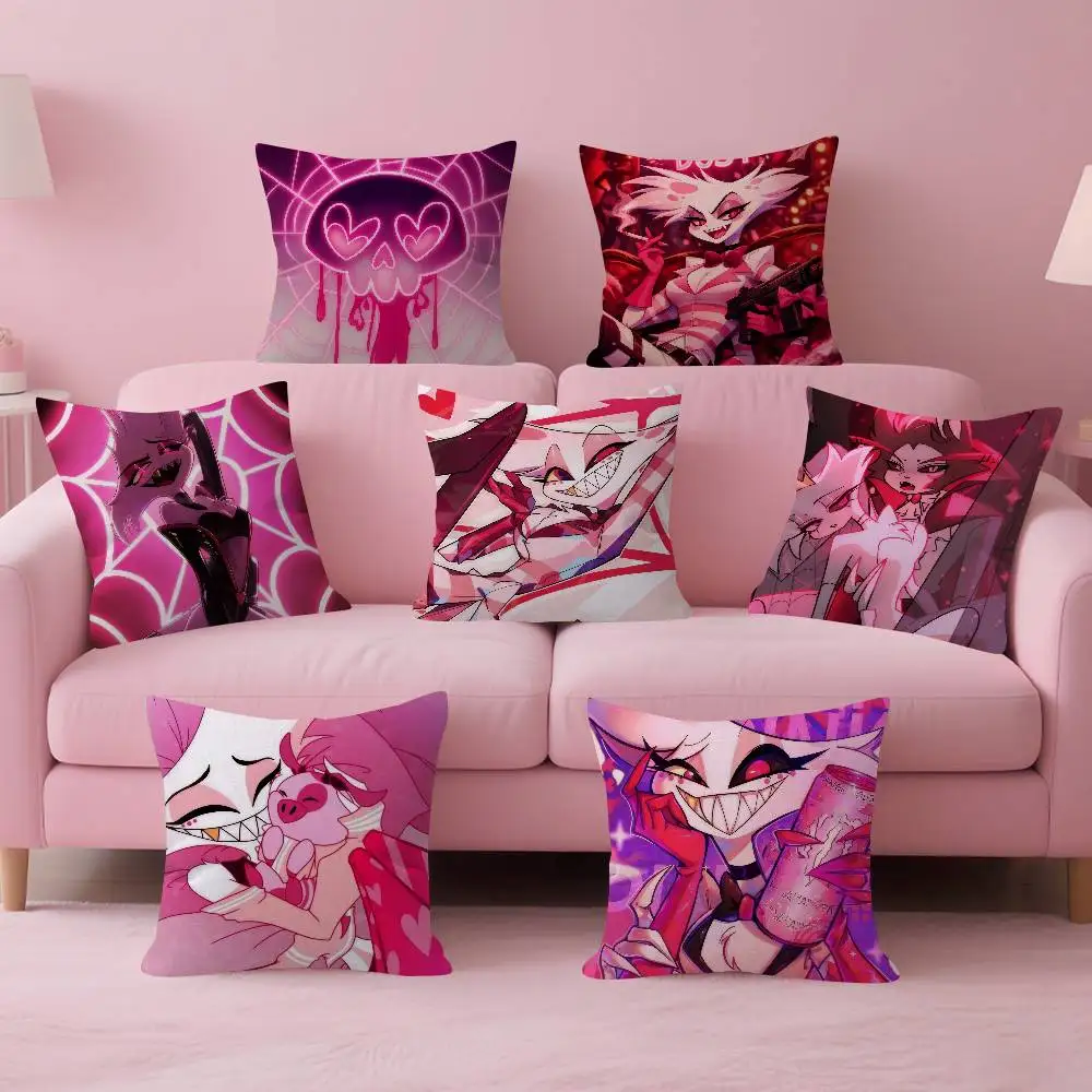 Anime H-hazbin H-hotel Angel Dust    Personalized Pillow Cover Kids Bedroom Wild Party Decor Pillowcase kid Birthday shower Gift