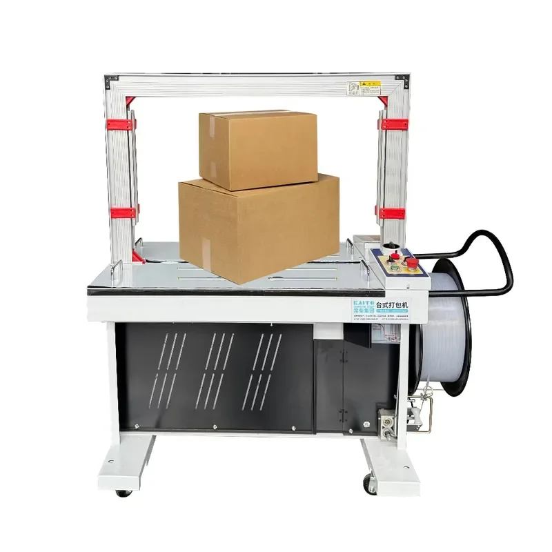 High Platform Automatic Strapping Machine Thermal Seal PP Band Carton Sealing Machinery for Food Beverage Textile Chemical