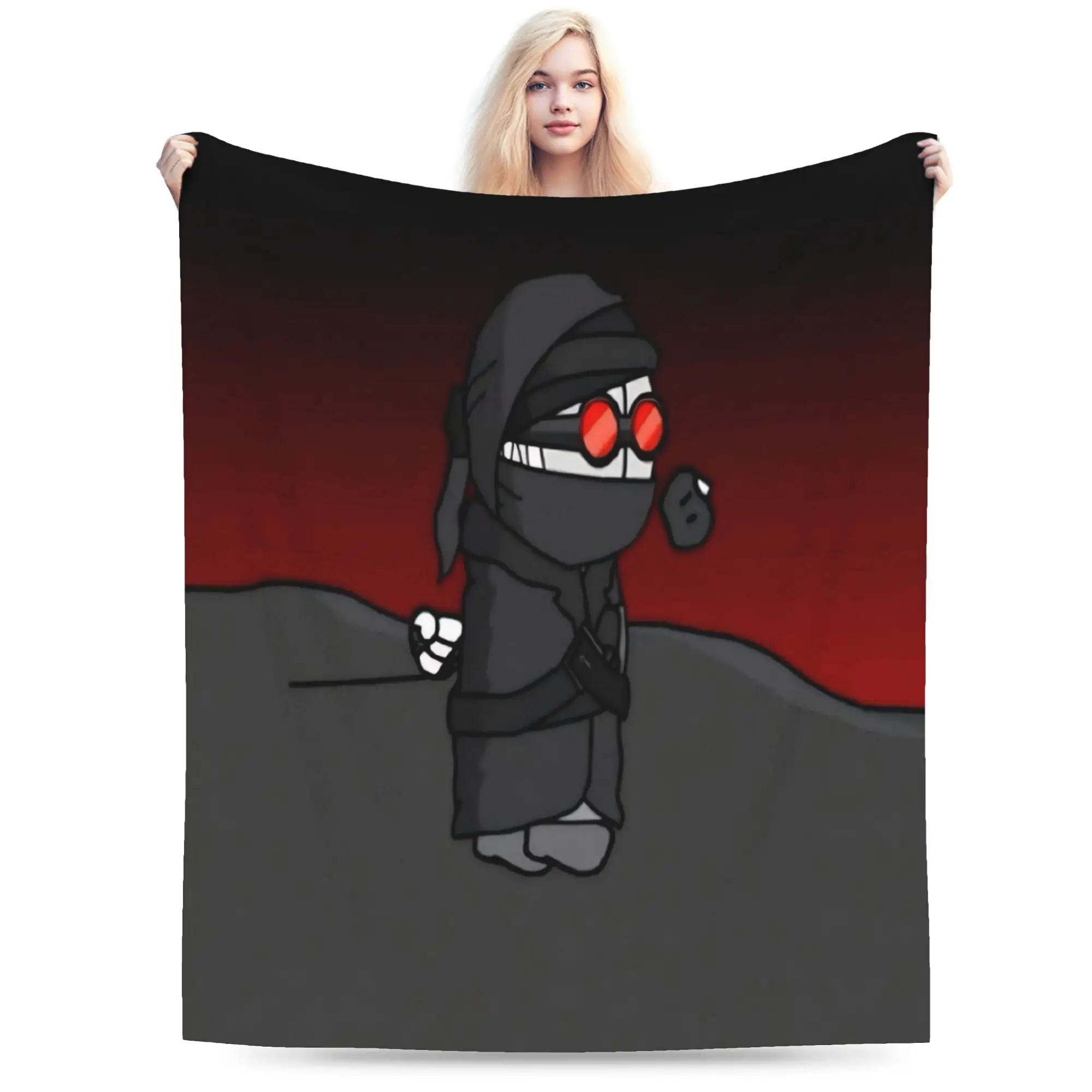 Comfort MADNESS COMBAT Hank Blanket Stuff Home Decorative  Blanket Throw Lightweight Thin Coral Fleece Plush for Office