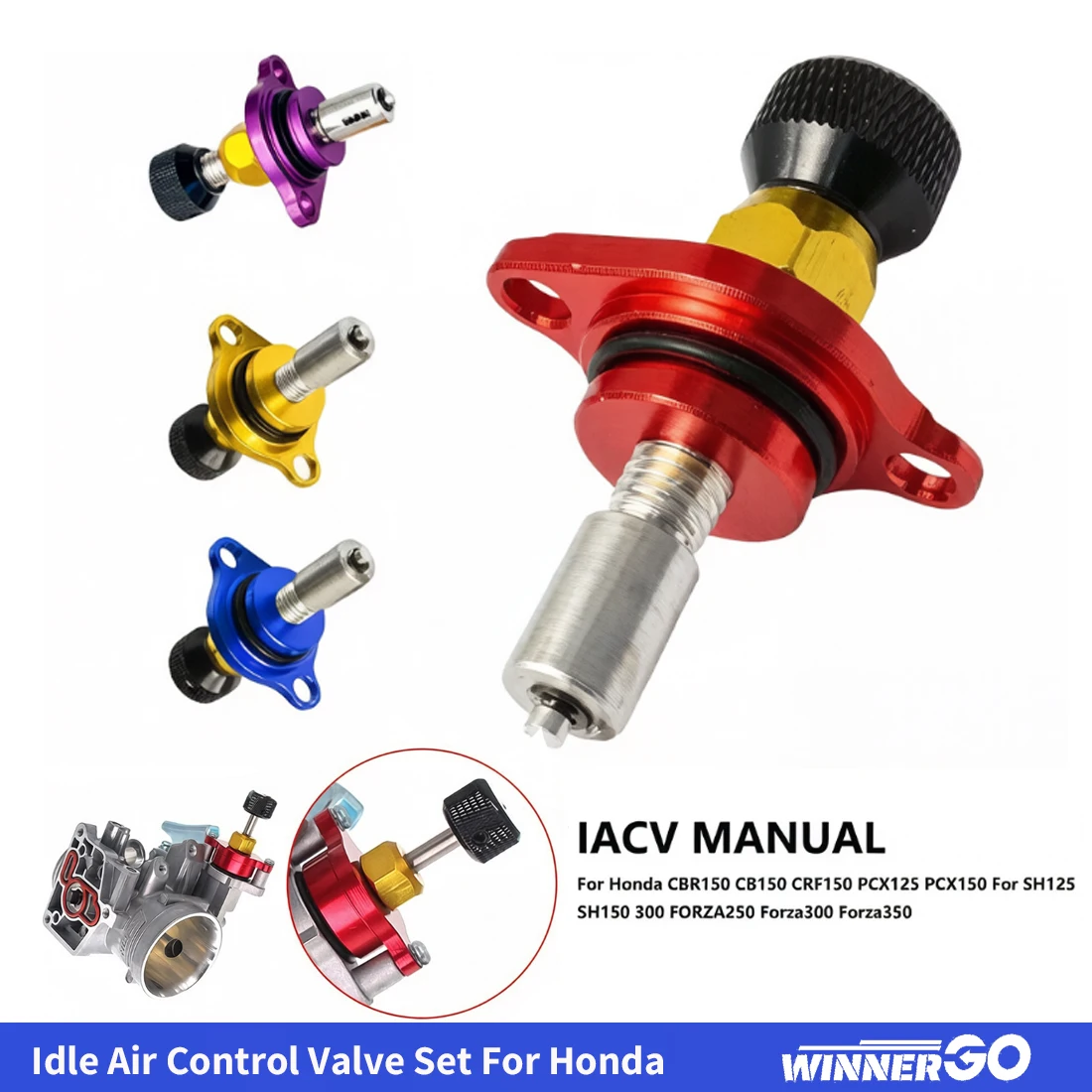 Idle Air Control Valve For Honda Cbr150 Cb150 crf150 PCX125 PCX150 SH125 SH150 300 FORZA250 Forza300 Forza350 ADV300 ADV350