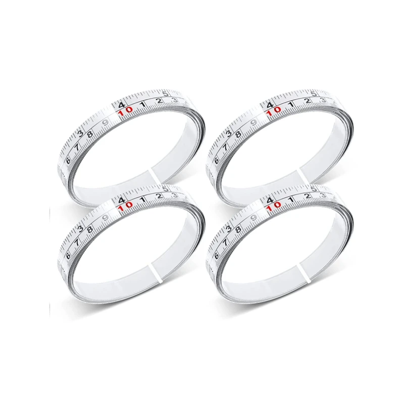 스테인리스 스틸 접착 체중계, 정밀 목공 가이드 레일, 자체 접착 테이프, 접착제가 있는 금속 눈금자 측정, 4 개