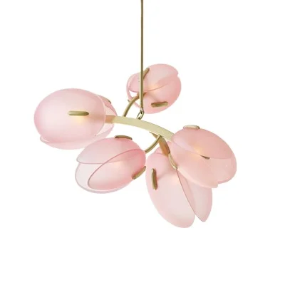 

Nordic Modern Simple Linglan Tulip Bud Restaurant Chandelier