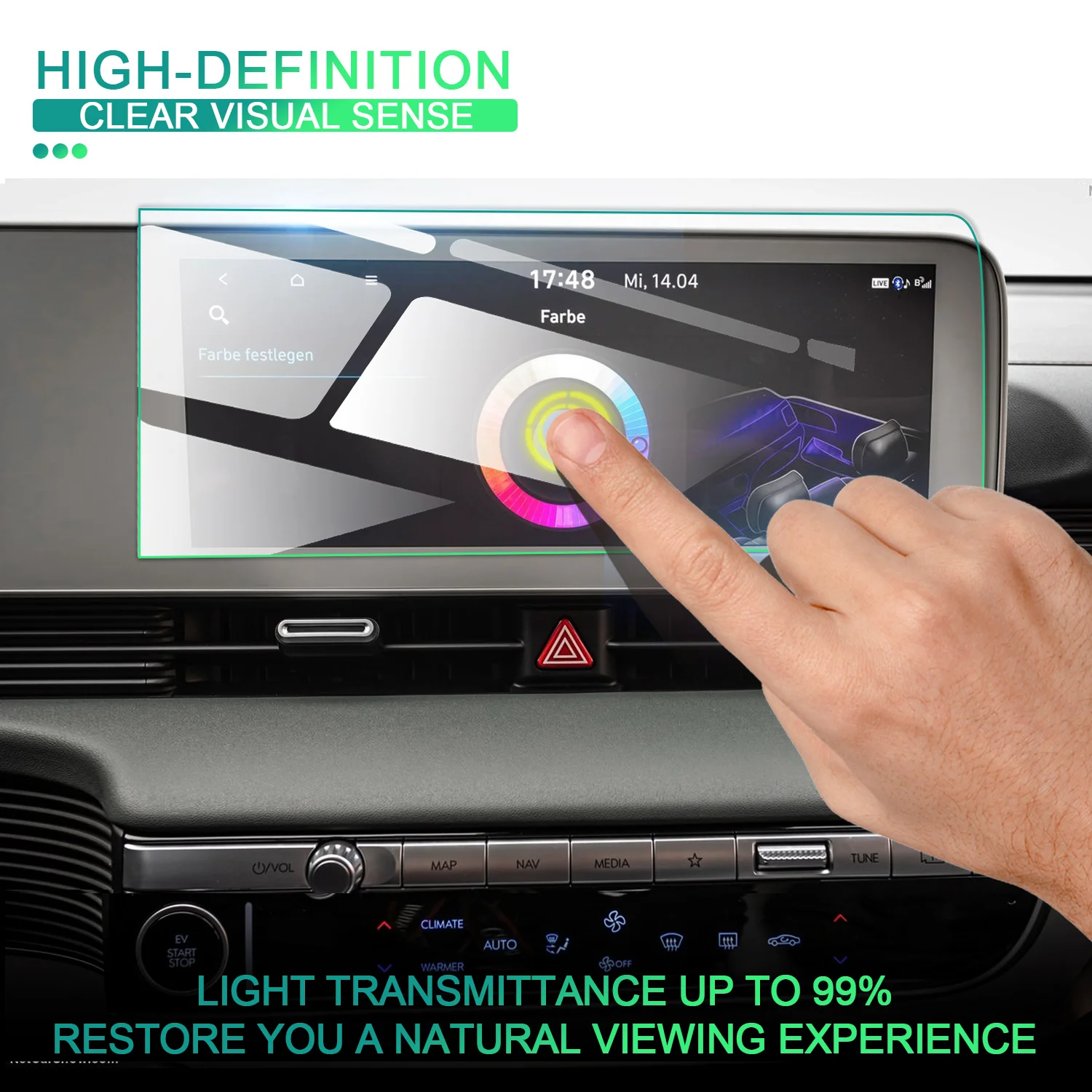 For Hyundai Ioniq 5 2021-2023 2024 12-Inch Car Navigation Screen Protector Ioniq 5 2024 Auto For Hyundai Ioniq 5 Accessories