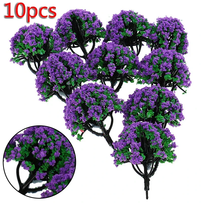 

10Pcs 1/150 Scale Artificial Model Trees For Train Railroad Decor Scenery Landscape Diorama Layout Sandtable Decoration Accessor