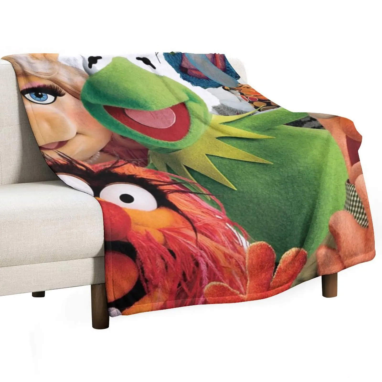 

muppet show Throw Blanket Beach Furry Plaid on the sofa heavy to sleep Blankets