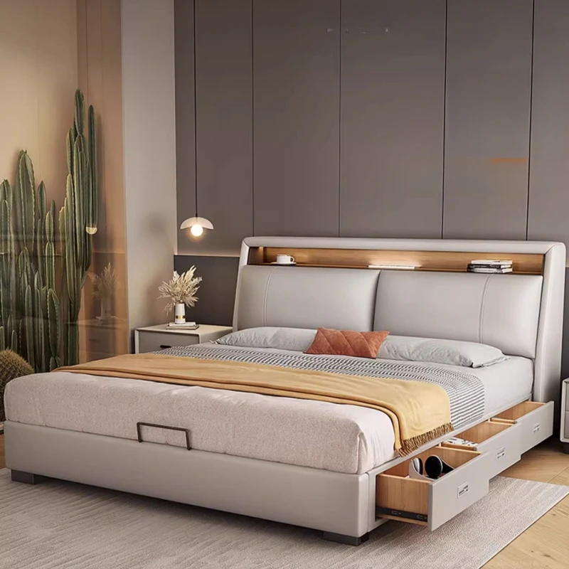 

Double Bed Frame Full Size Mattress Queen Storage Twin Bases Frames Kingsize King Sofa Luxury Platform Beds Bedroom Furniture