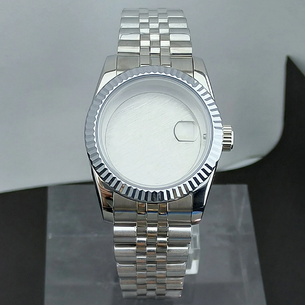 Ladies' NH05 watch case 30mm stainless steel magnifying glass customized logo suitable for NH05 movement watch accessories