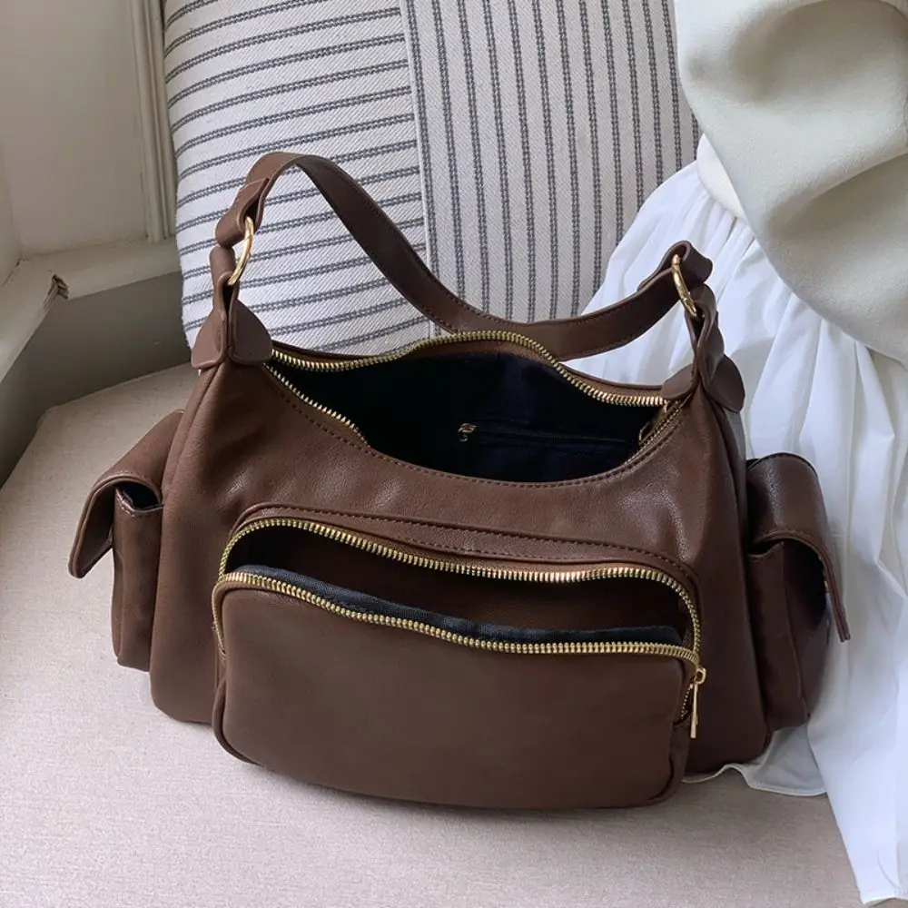 Borsa a tracolla retrò portatile Y2K Spicy Girl Fashion Hobo Bag Borsa per ascelle coreana Streetwear