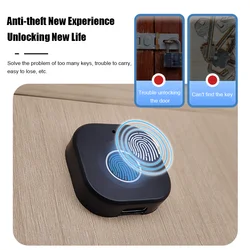 Smart Fingerprint Drawer Locks Intelligent File Cabinet Electronic Lock Keyless Biometric Security Protection Furniture Lock