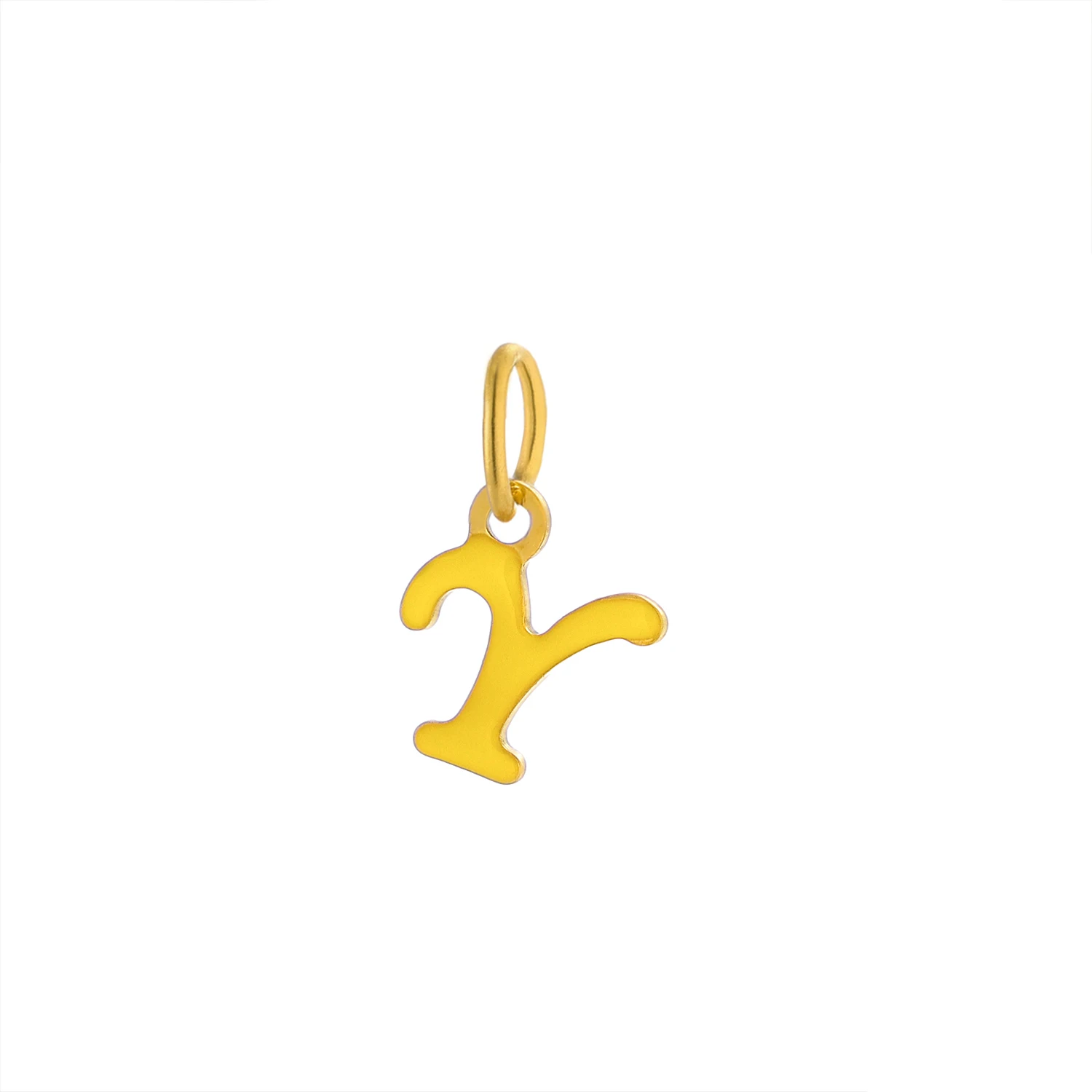 CARLIDANA Popular Fashion Initial Charm Stainless Steel Oil Drop Gold Plated Letter Pendant Alphabet for DIY Jewelry Necklace