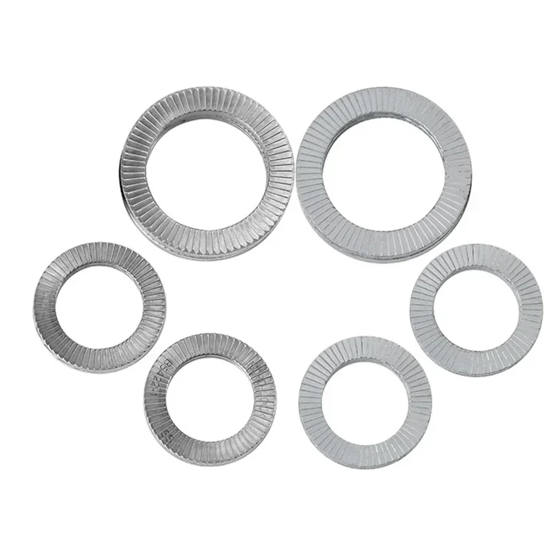 

M3-M24 316Stainless steel Metal Locking Washer/Circular Double-Sided Toothed Gasker With Anti Loosening And Self-Locking